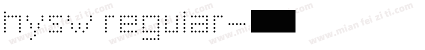 hysw regular字体转换